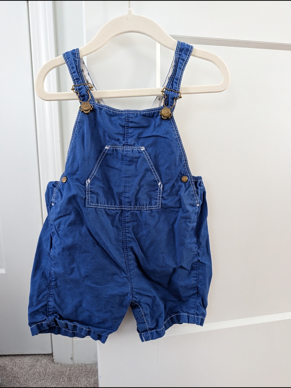 Petit Bateau Navy Blue Short Overalls